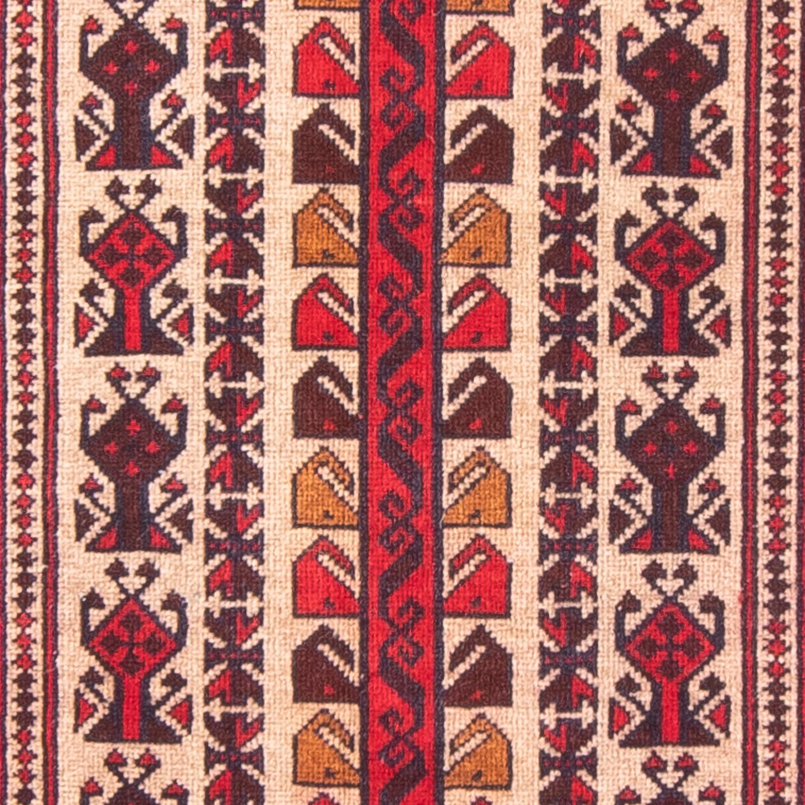 Belutsch Teppich - Gebetsteppich - 140 x 84 cm - beige