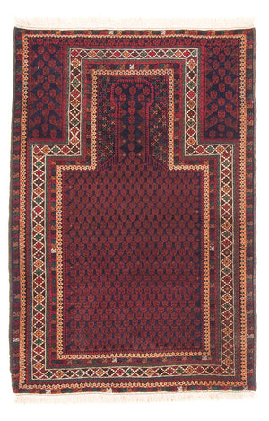 Belutsch Teppich - Gebetsteppich - 147 x 96 cm - blau