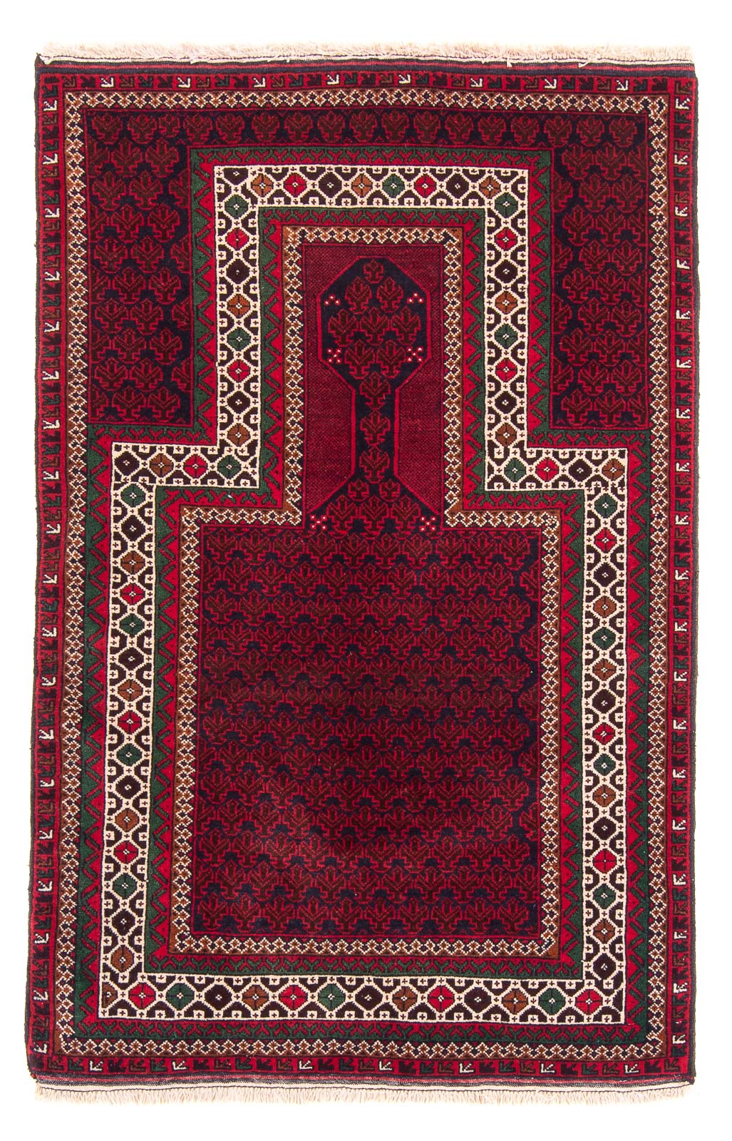 Belutsch Teppich - Gebetsteppich - 142 x 89 cm - blau