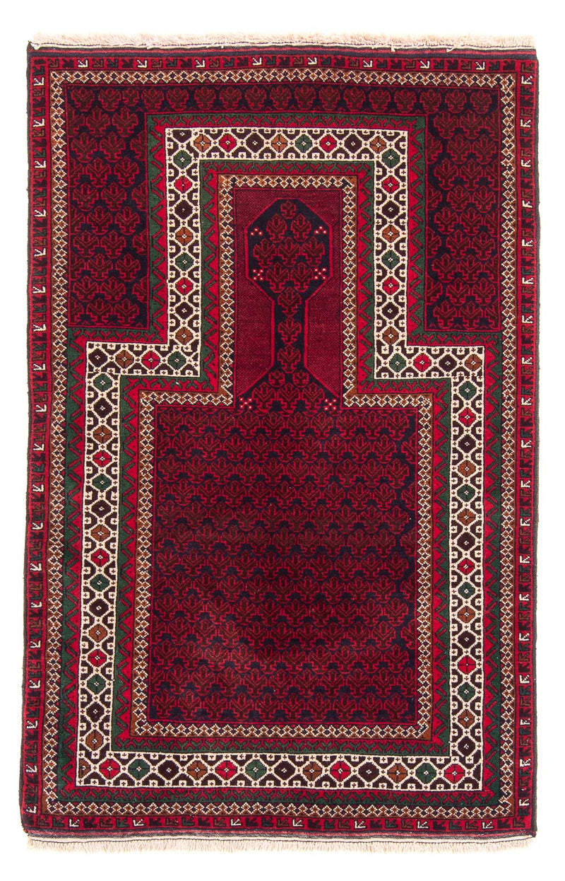 Belutsch Teppich - Gebetsteppich - 142 x 89 cm - blau