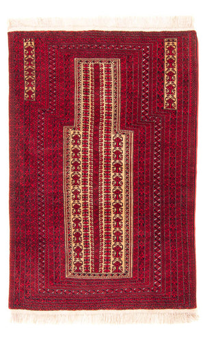 Belutsch Teppich - Gebetsteppich - 132 x 92 cm - beige