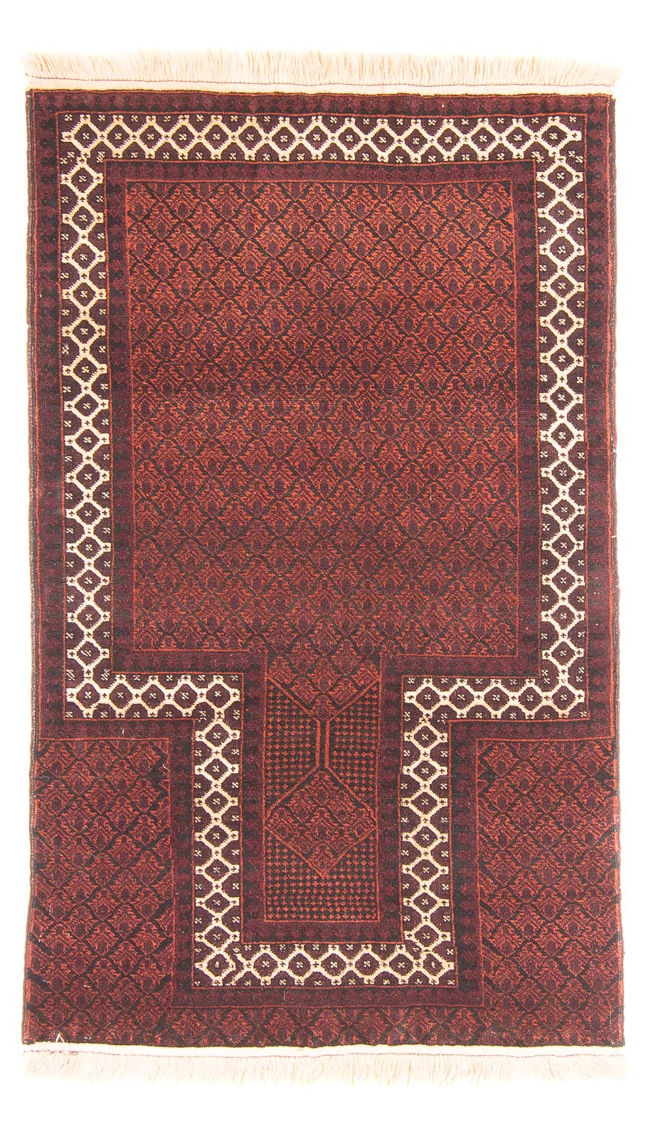 Belutsch Teppich - Gebetsteppich - 142 x 85 cm - rot