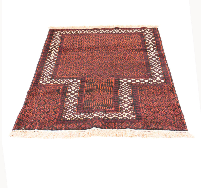 Belutsch Teppich - Gebetsteppich - 142 x 85 cm - rot