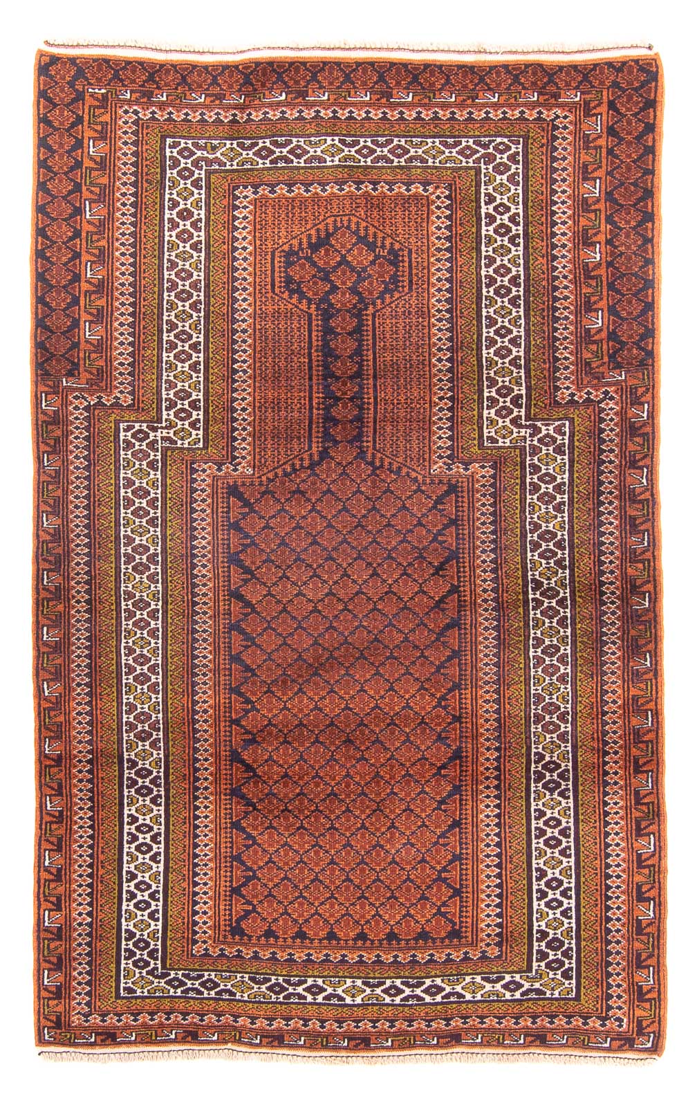 Belutsch Teppich - Gebetsteppich - 141 x 86 cm - blau