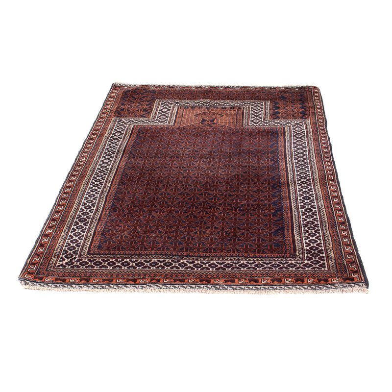 Belutsch Teppich - Gebetsteppich - 146 x 96 cm - dunkelblau