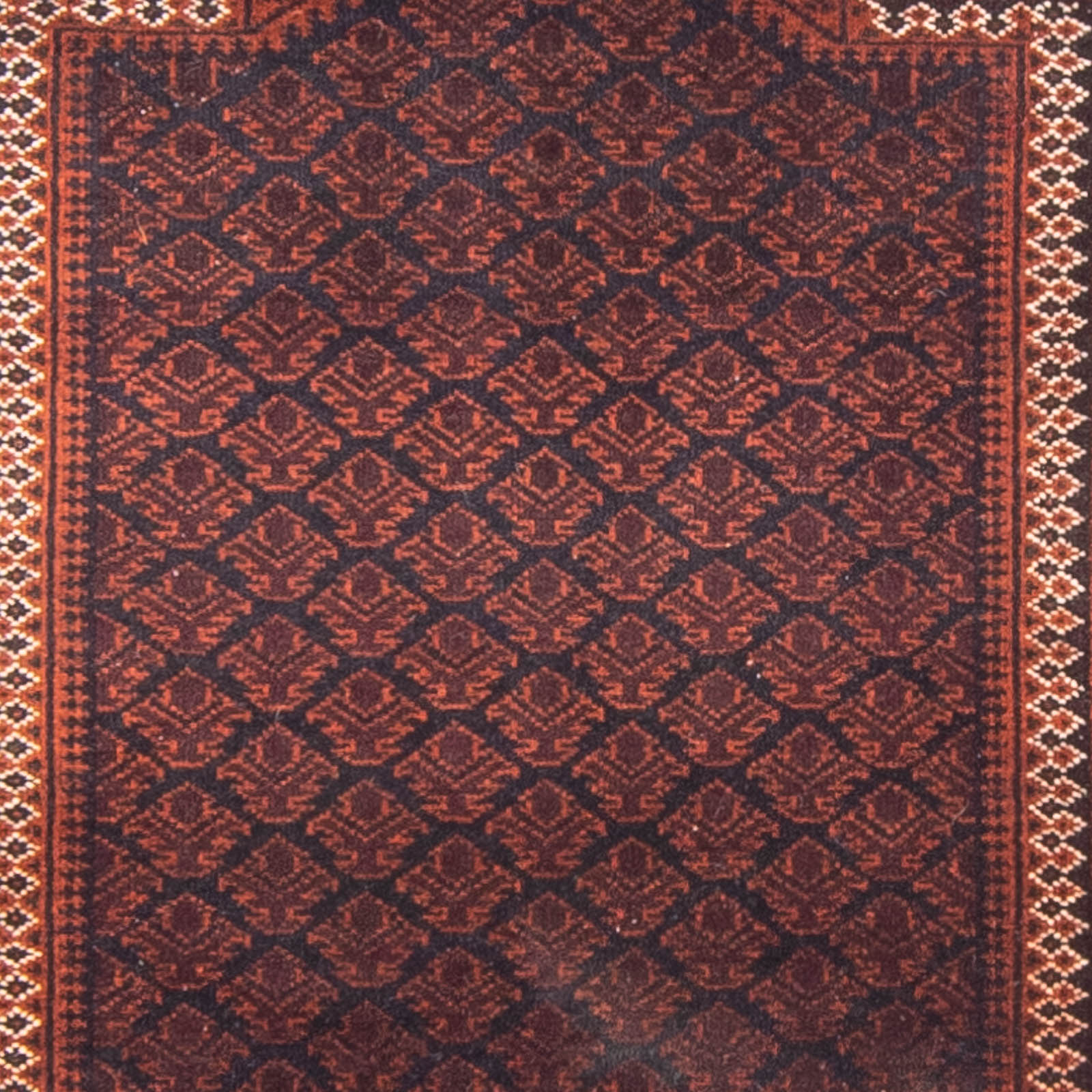 Belutsch Teppich - Gebetsteppich - 130 x 86 cm - dunkelblau