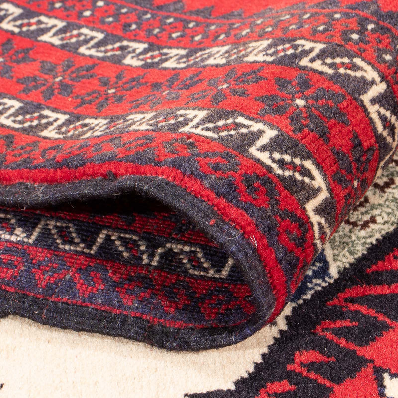 Belutsch Teppich - 138 x 89 cm - rot