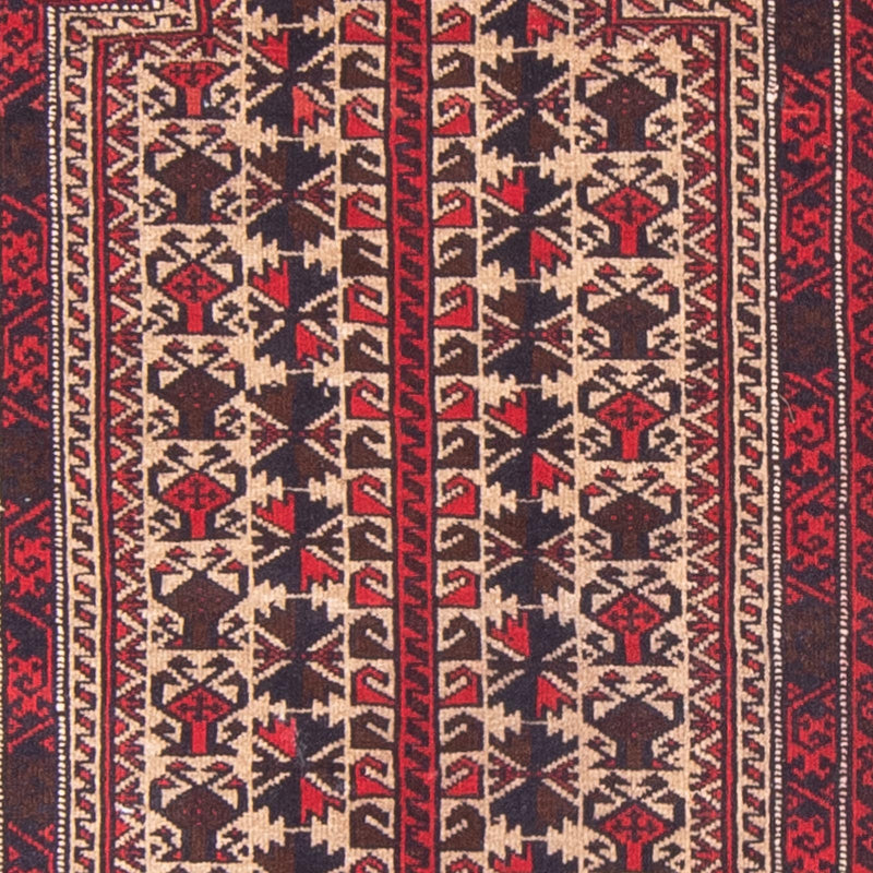 Belutsch Teppich - Gebetsteppich - 135 x 90 cm - beige