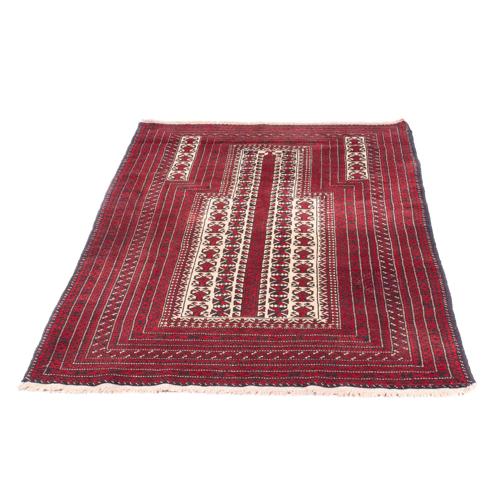 Belutsch Teppich - Gebetsteppich - 150 x 90 cm - beige