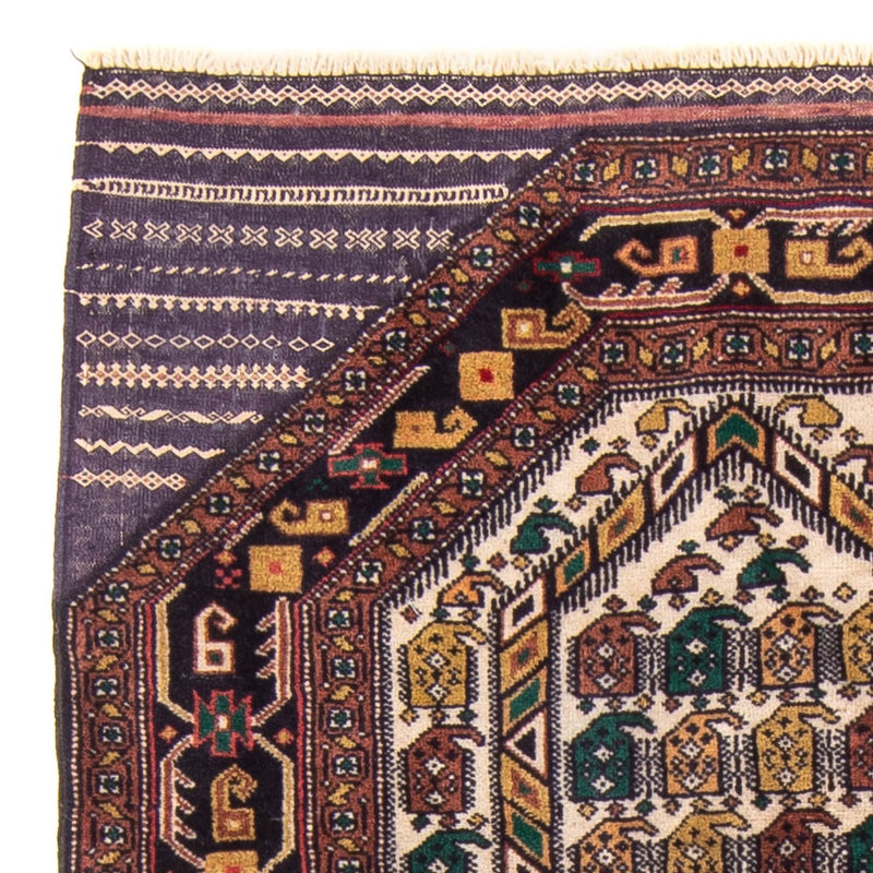 Belutsch Teppich - Gebetsteppich - 126 x 82 cm - mehrfarbig