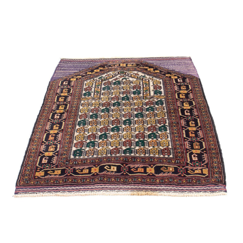 Belutsch Teppich - Gebetsteppich - 126 x 82 cm - mehrfarbig