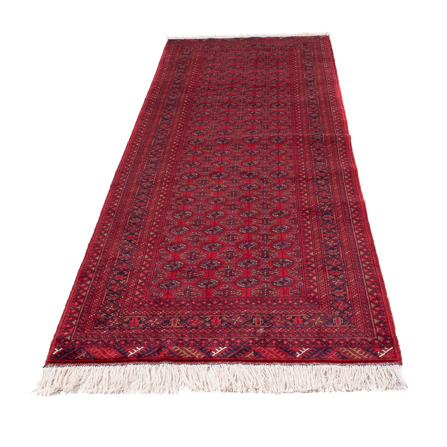 Läufer Afghan - Buchara - 290 x 80 cm - rot