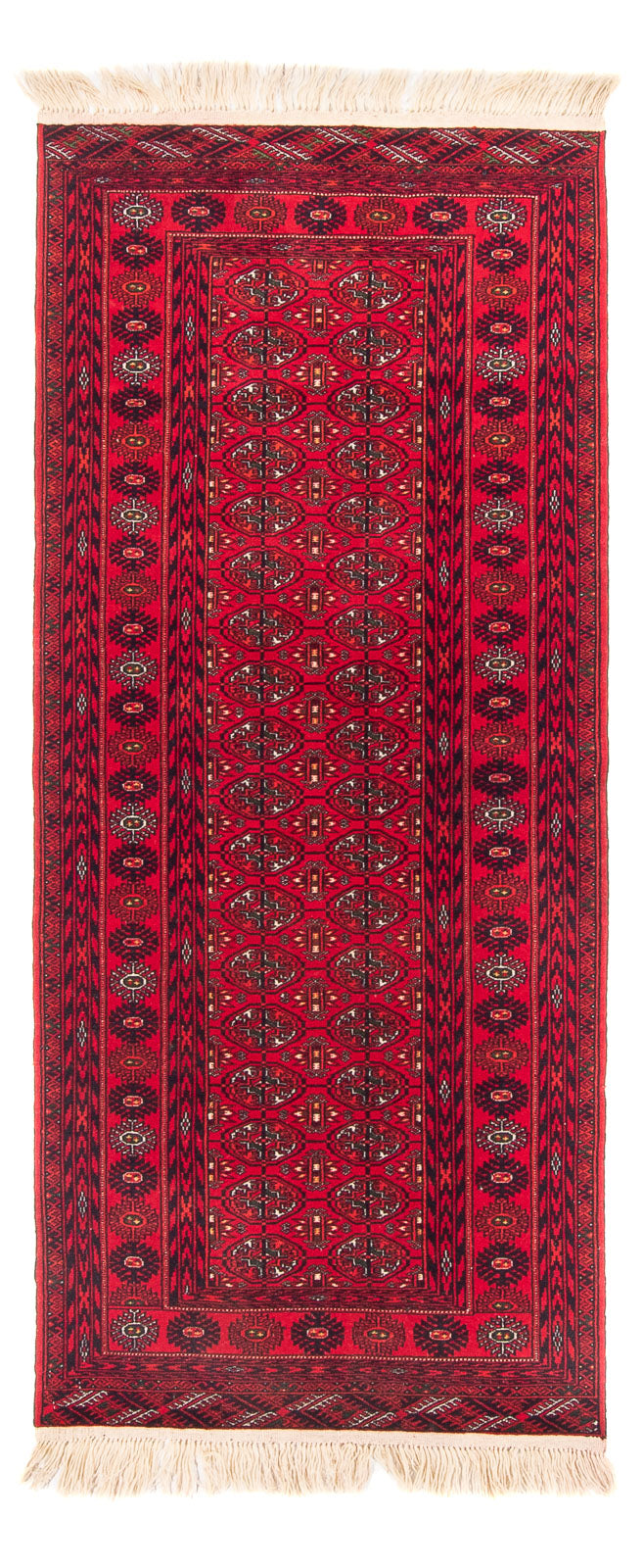 Läufer Afghan - 200 x 80 cm - rot