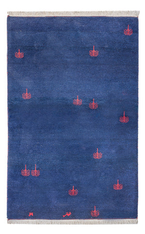 Gabbeh Teppich - Indus - 180 x 120 cm - dunkelblau