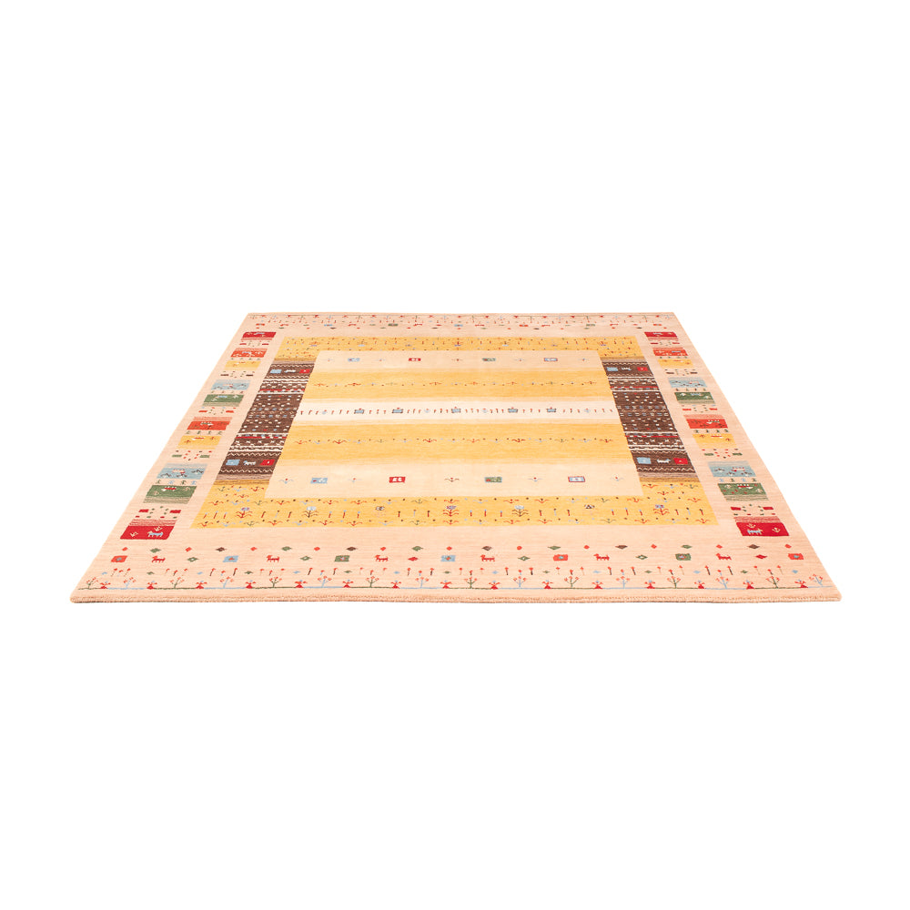 Gabbeh Teppich - Loribaft Softy - 240 x 170 cm - gold