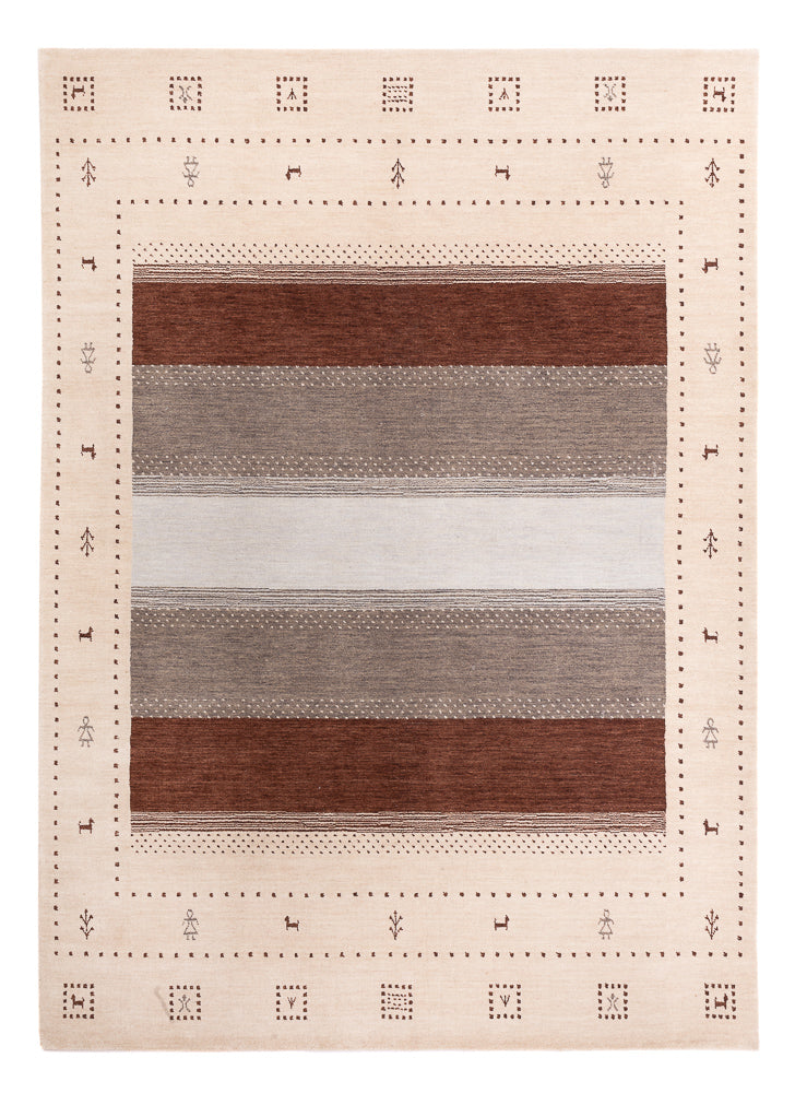 Gabbeh Teppich - Loribaft Softy - 240 x 170 cm - hellbeige