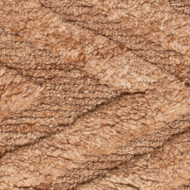 Wollteppich - 90 x 60 cm - dunkelbeige