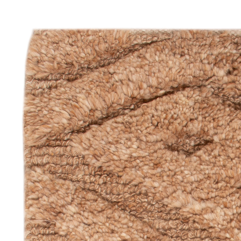 Wollteppich - 90 x 60 cm - dunkelbeige