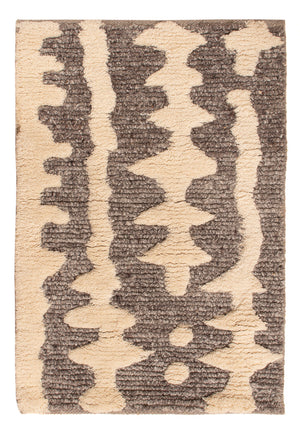 Wollteppich - 90 x 60 cm - beige