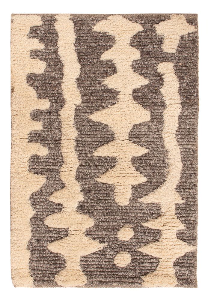 Wollteppich - 90 x 60 cm - beige