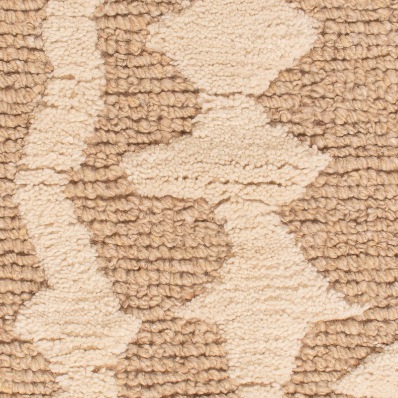 Wollteppich - 90 x 60 cm - dunkelbeige