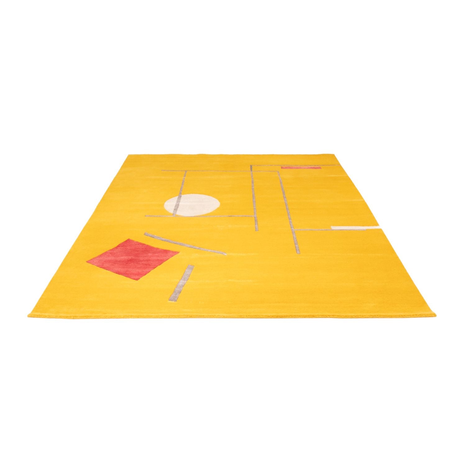 Designer Teppich - 242 x 171 cm - gold