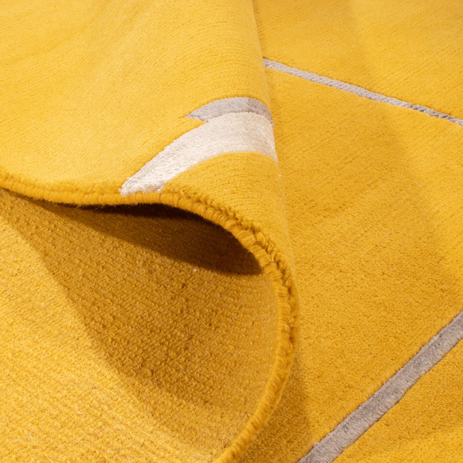 Designer Teppich - 242 x 171 cm - gold