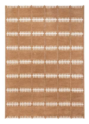 Wollteppich - 200 x 140 cm - braun