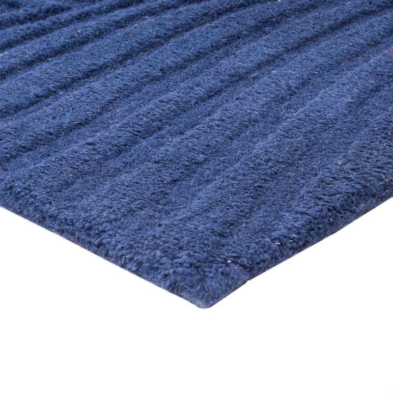 Wollteppich - 200 x 140 cm - blau