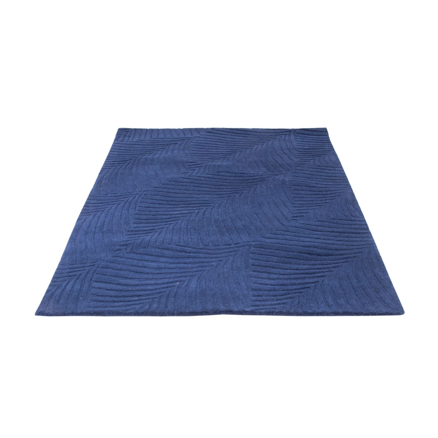 Wollteppich - 200 x 140 cm - blau