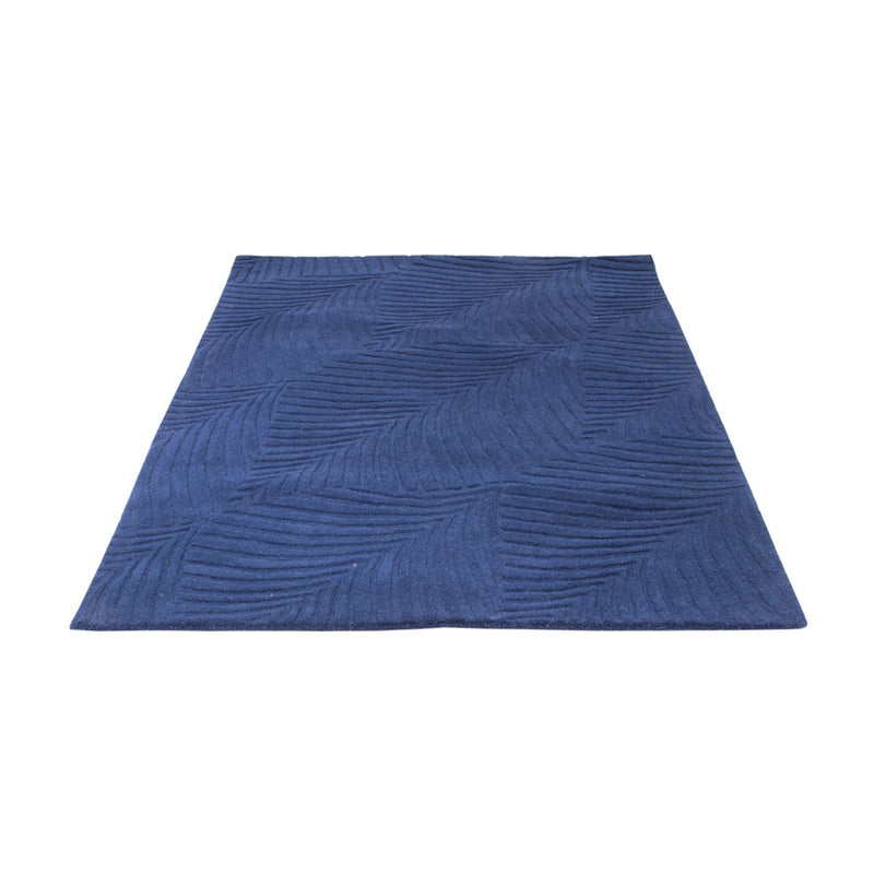 Wollteppich - 200 x 140 cm - blau