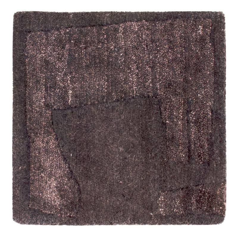 Designer Teppich quadratisch  - 30 x 30 cm - anthrazit