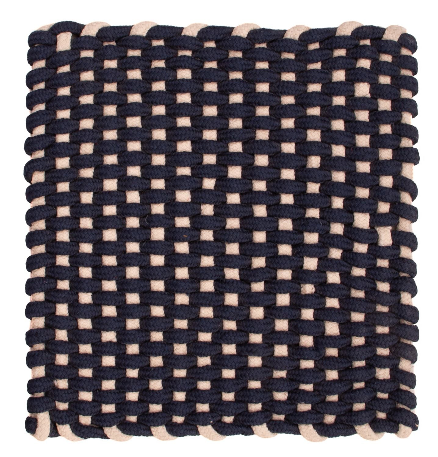 Teppich quadratisch  - 41 x 41 cm - dunkelblau