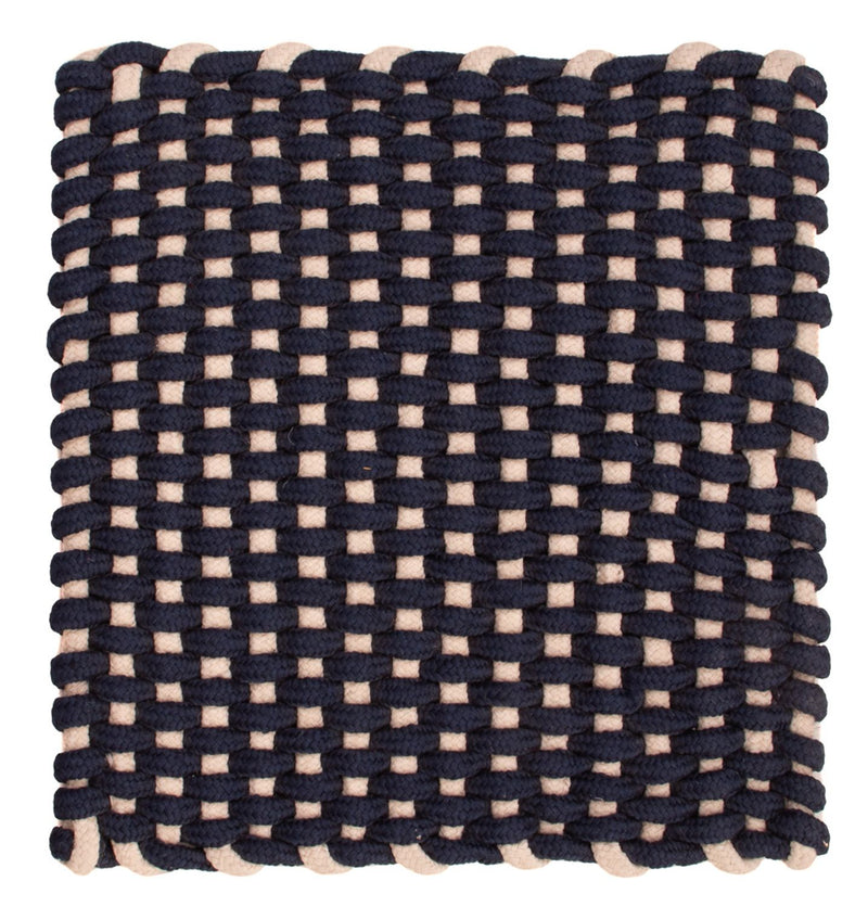 Teppich quadratisch  - 41 x 41 cm - dunkelblau