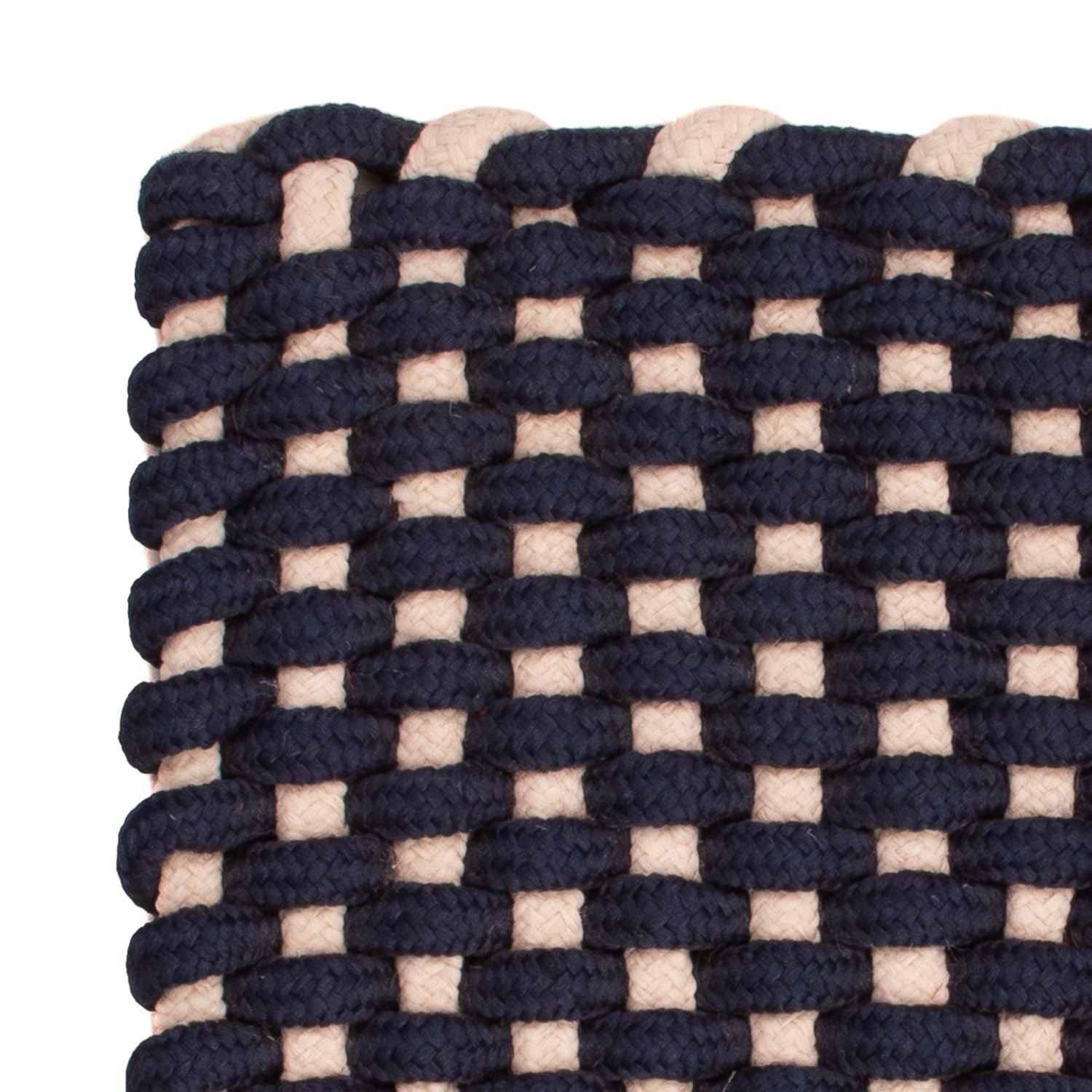 Teppich quadratisch  - 41 x 41 cm - dunkelblau