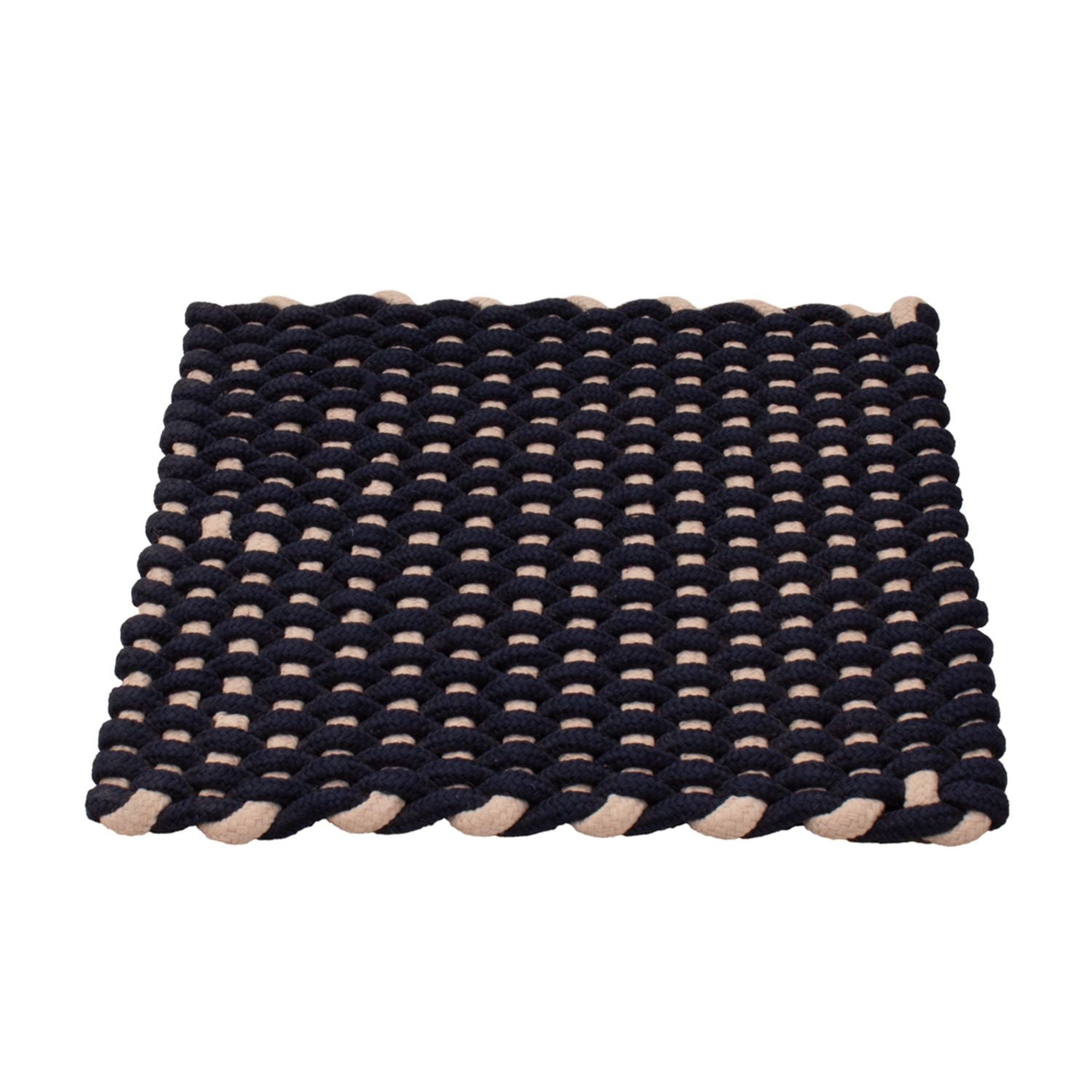 Teppich quadratisch  - 41 x 41 cm - dunkelblau