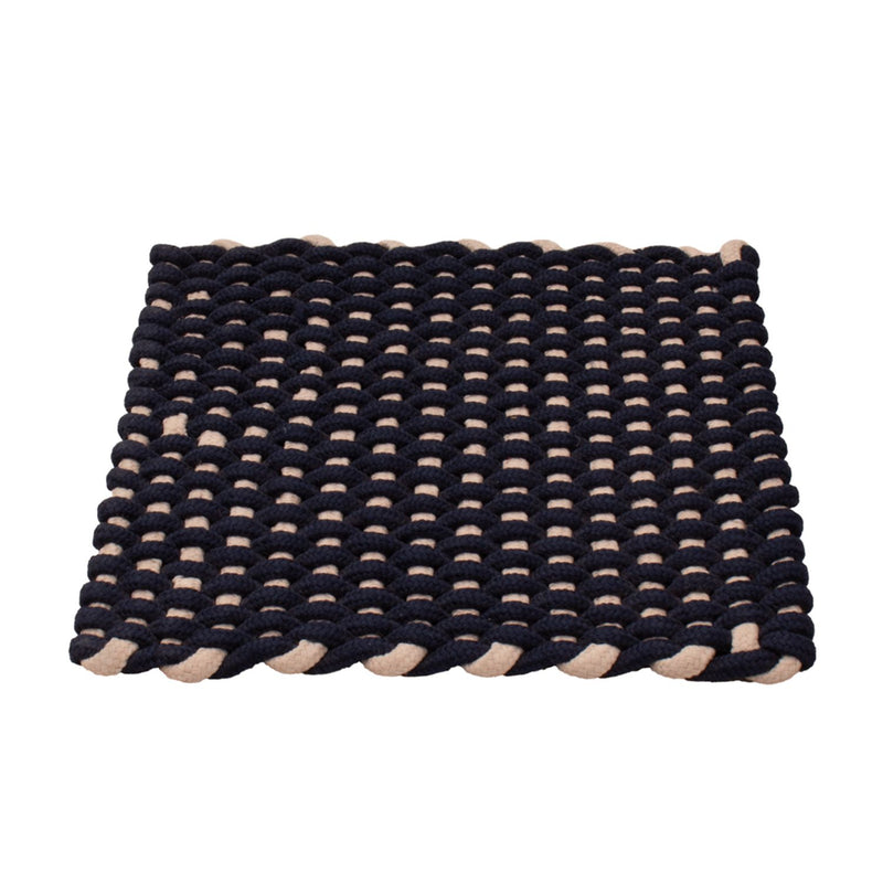 Teppich quadratisch  - 41 x 41 cm - dunkelblau
