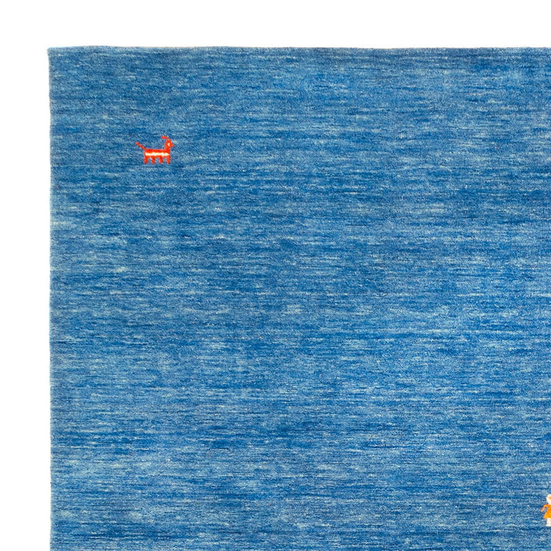 Gabbeh Teppich - Softy quadratisch  - 250 x 250 cm - blau