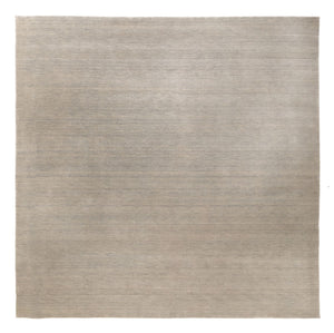 Gabbeh Teppich - Loribaft Softy quadratisch  - 250 x 250 cm - silber