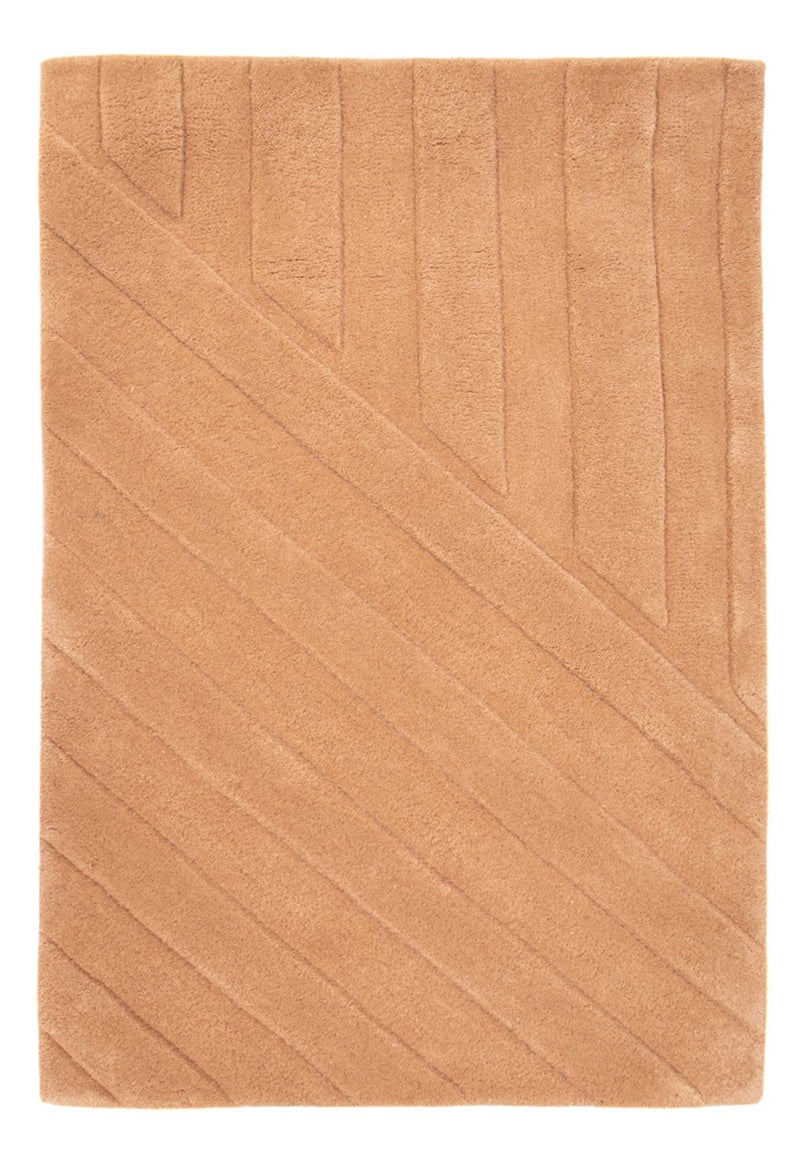 Wollteppich - 90 x 60 cm - lachs