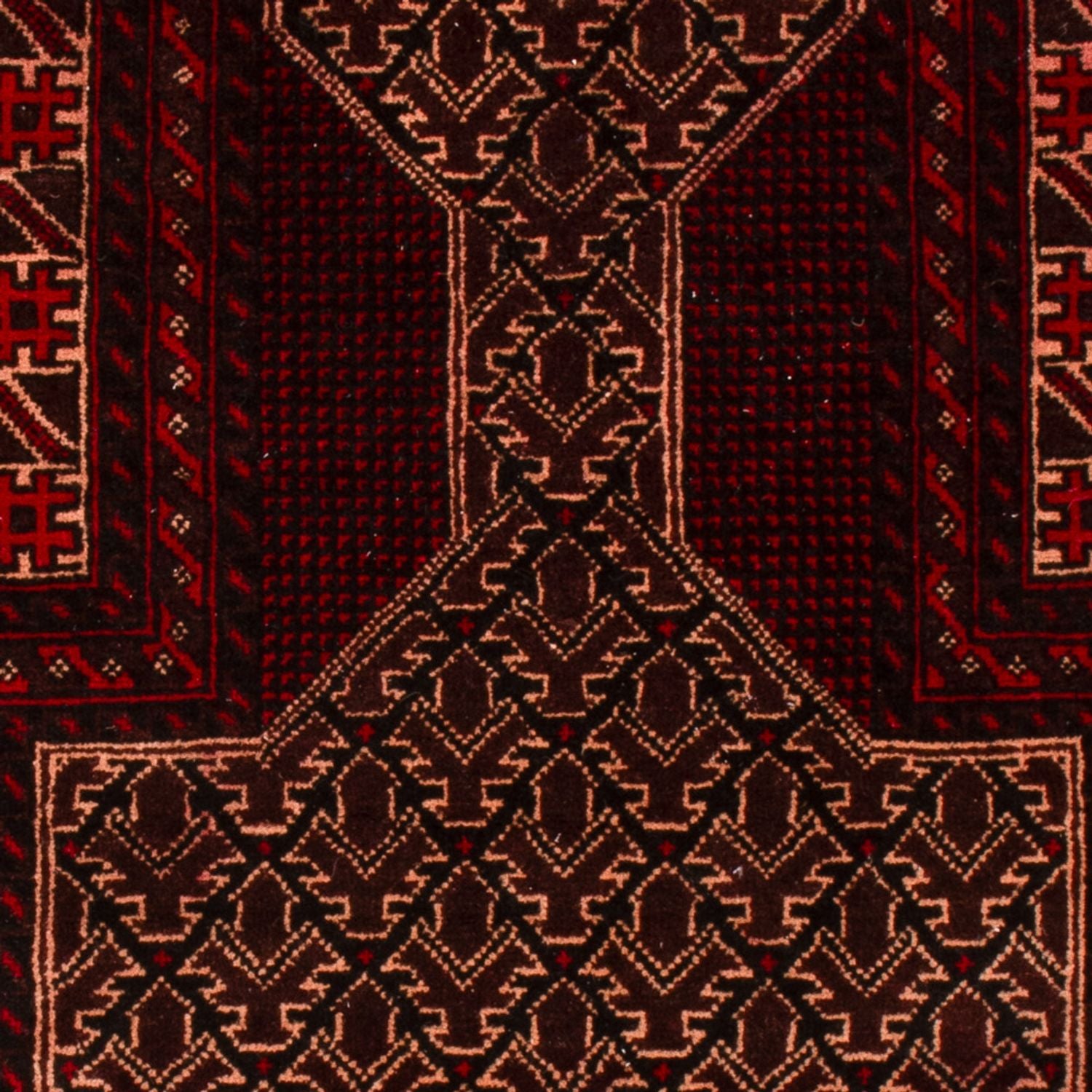 Belutsch Teppich - 150 x 89 cm - rot