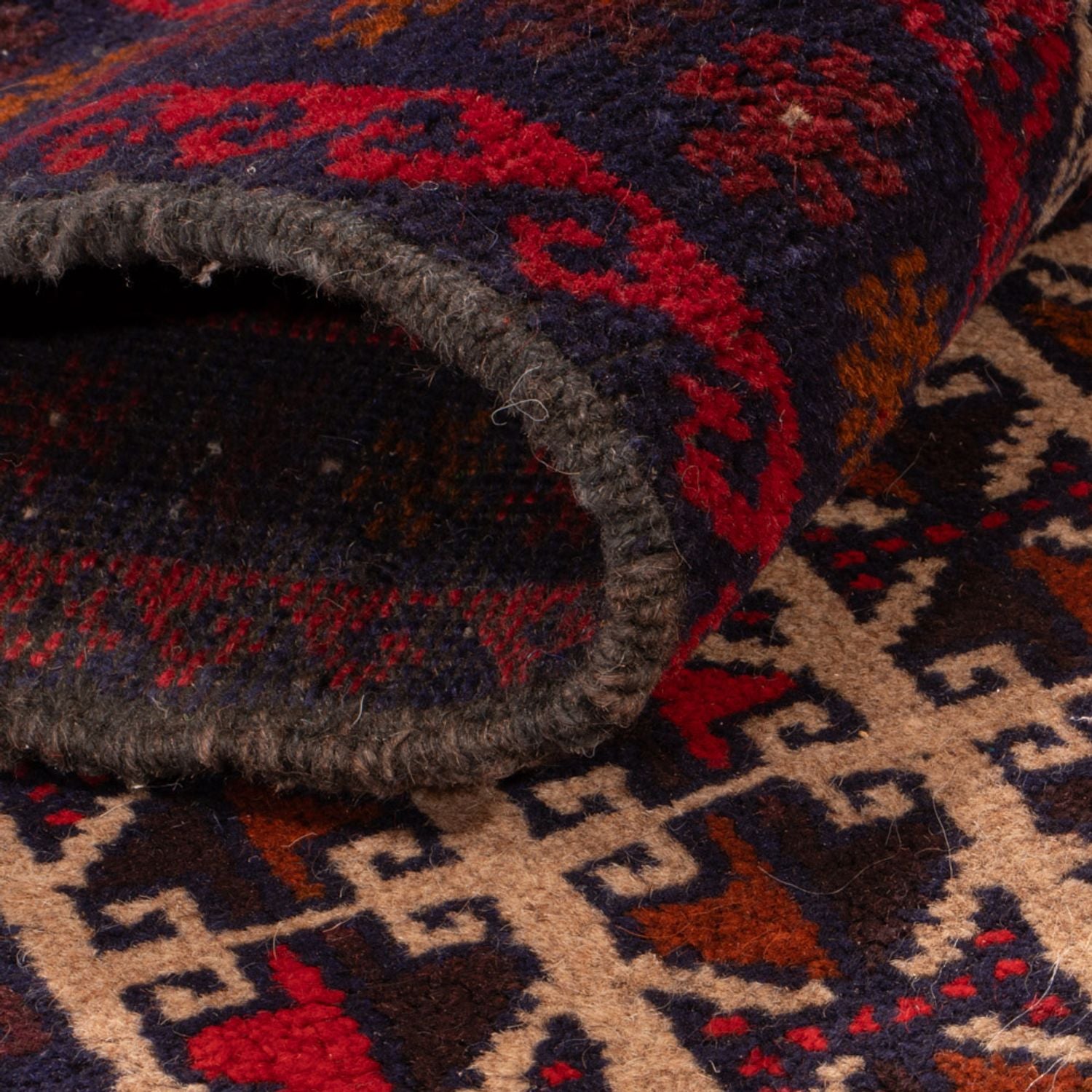 Belutsch Teppich - 130 x 83 cm - beige