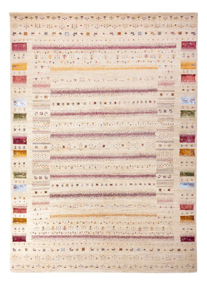 Gabbeh Teppich - Loribaft Indus - 245 x 174 cm - creme