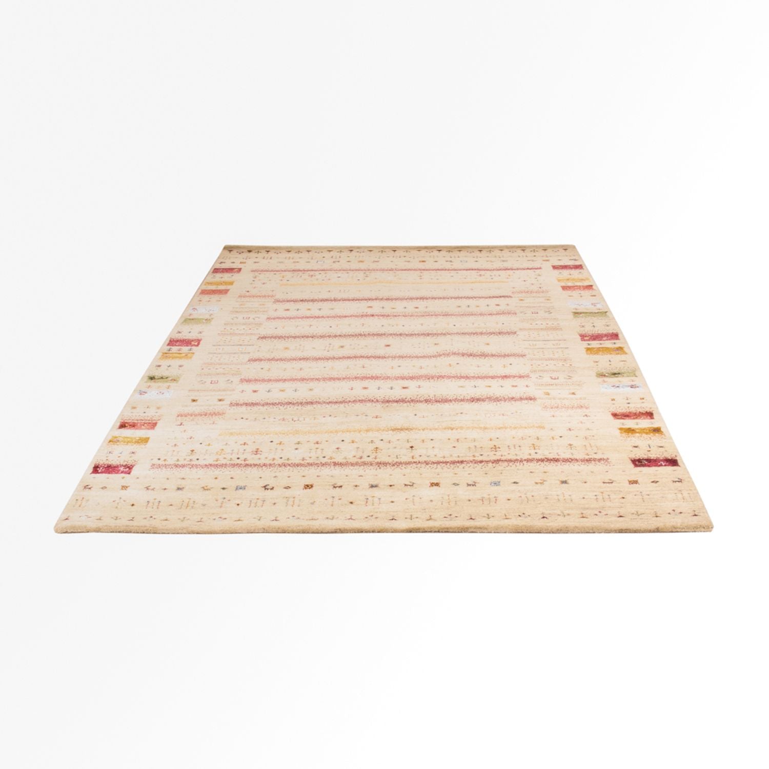 Gabbeh Teppich - Loribaft Indus - 245 x 174 cm - creme