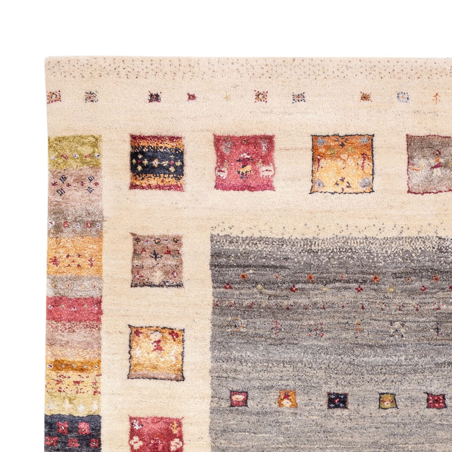 Gabbeh Teppich - Loribaft Indus - 245 x 166 cm - natur