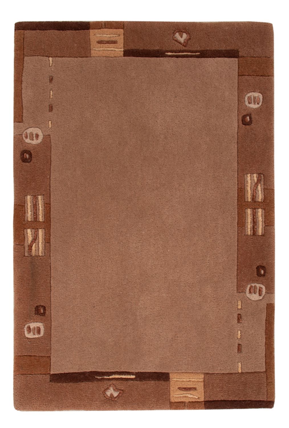 Nepal Teppich - 90 x 60 cm - braun
