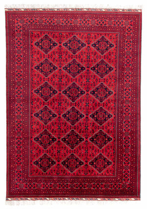 Afghan Teppich - 298 x 198 cm - rot