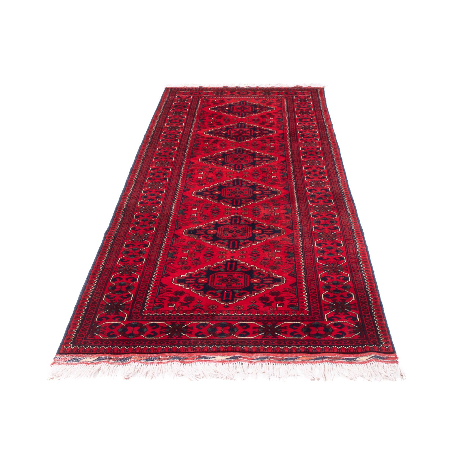 Läufer Afghan - 292 x 90 cm - rot