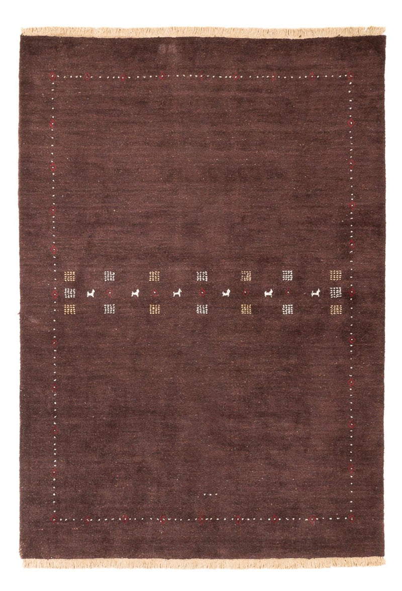 Gabbeh Teppich - Loribaft Perser - 300 x 200 cm - choco