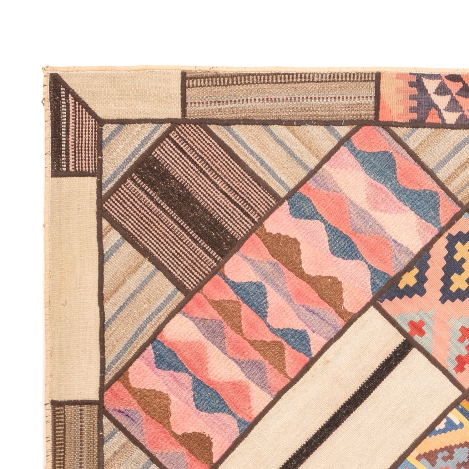 Läufer Patchwork - 230 x 160 cm - mehrfarbig